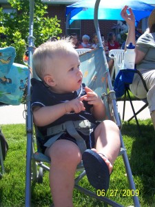 Watching the West Bountiful parade.