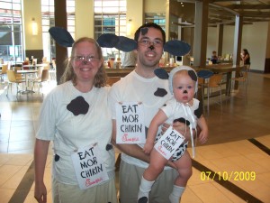 Our cow costumes.  