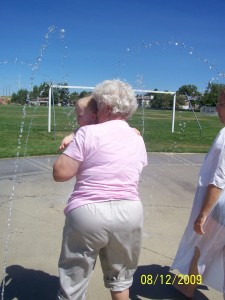 Water play area in Murray.