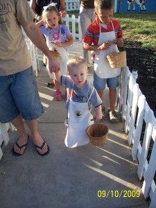 Our little farmer.