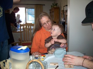 Vicky and Aiden on Thanksgiving.