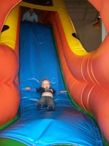 He LOVED the slides.