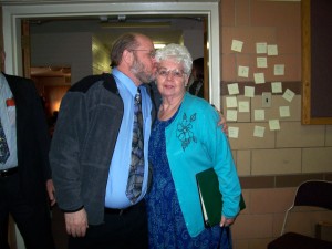 My dad and his mother.